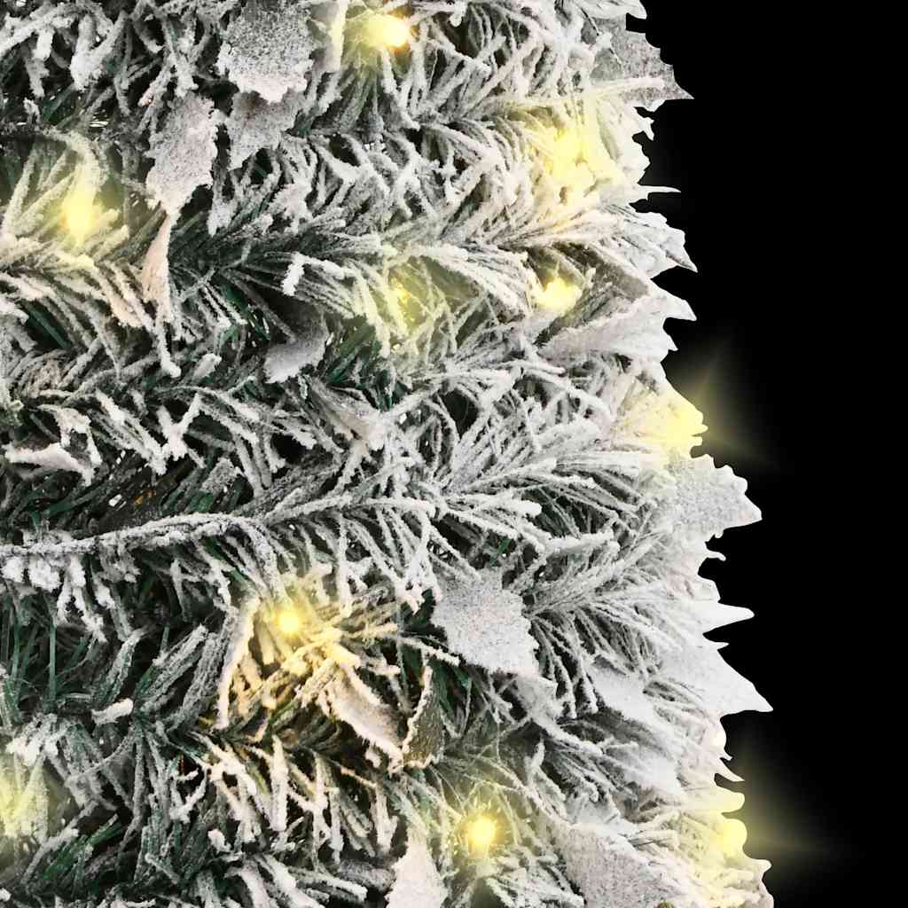 vidaXL Sztuczna choinka typu pop-up, ośnieżona, 100 LED, 150 cm