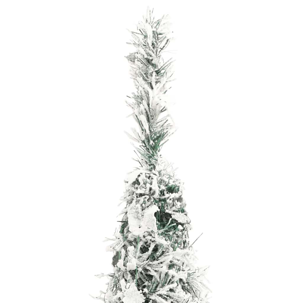 vidaXL Sztuczna choinka typu pop-up, ośnieżona, 200 LED, 210 cm