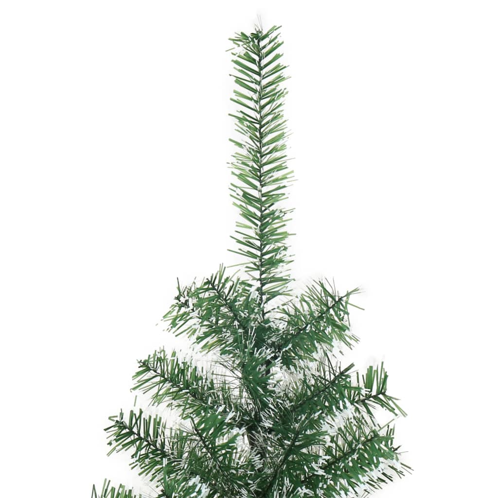 vidaXL Sztuczna choinka, ośnieżona, zielona, 150 cm