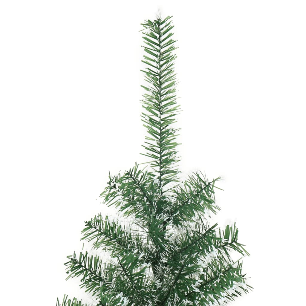 vidaXL Sztuczna choinka, ośnieżona, zielona, 180 cm