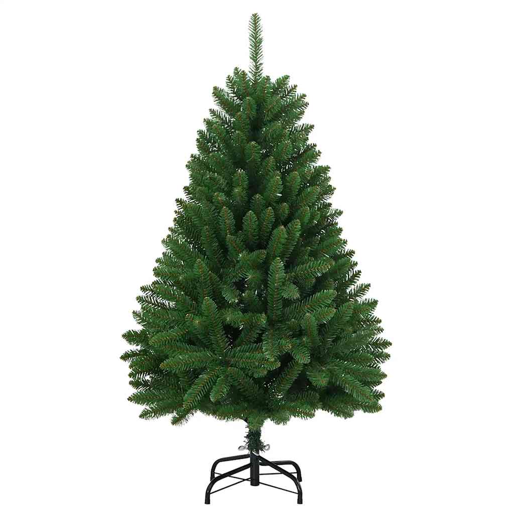 vidaXL Sztuczna choinka zawiasowa ze stojakiem, zielona, 120 cm