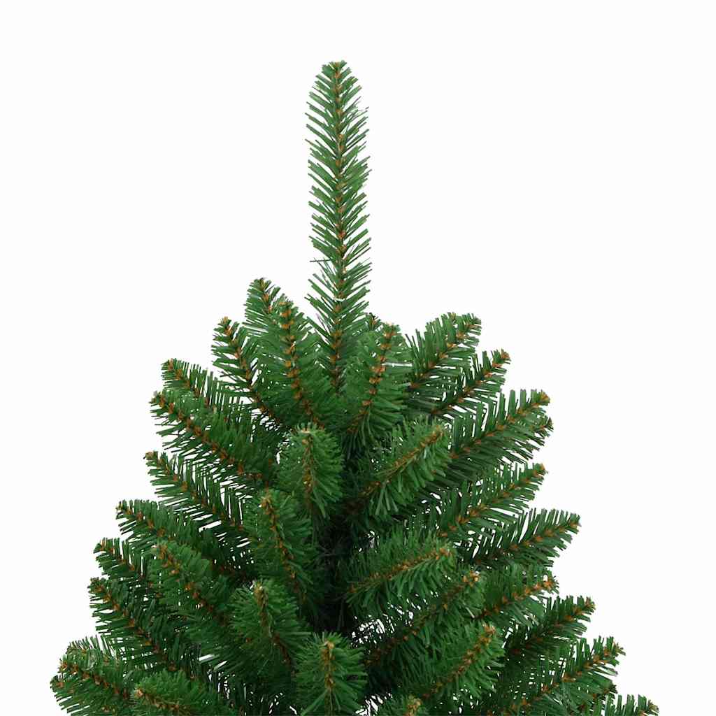 vidaXL Sztuczna choinka zawiasowa ze stojakiem, zielona, 120 cm