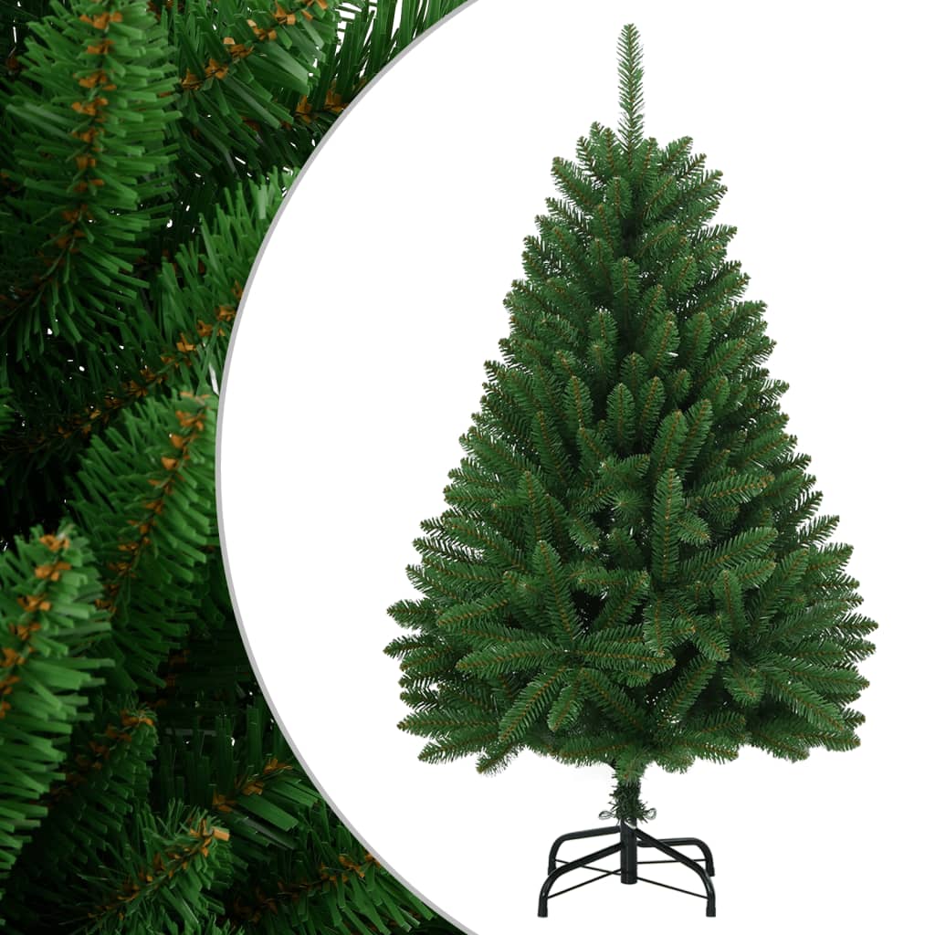 vidaXL Sztuczna choinka zawiasowa ze stojakiem, zielona, 150 cm