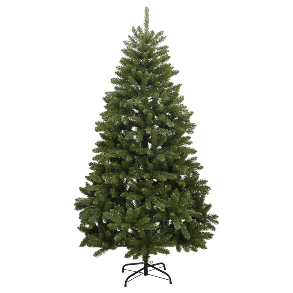 vidaXL Sztuczna choinka zawiasowa ze stojakiem, zielona, 270 cm