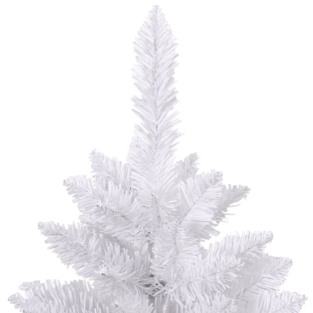 vidaXL Sztuczna choinka z zawiasami i stojakiem, biała, 300 cm
