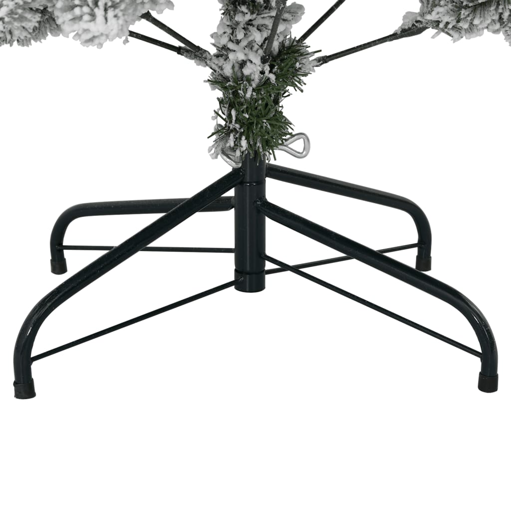 vidaXL Sztuczna choinka zawiasowa, ośnieżona, 120 cm