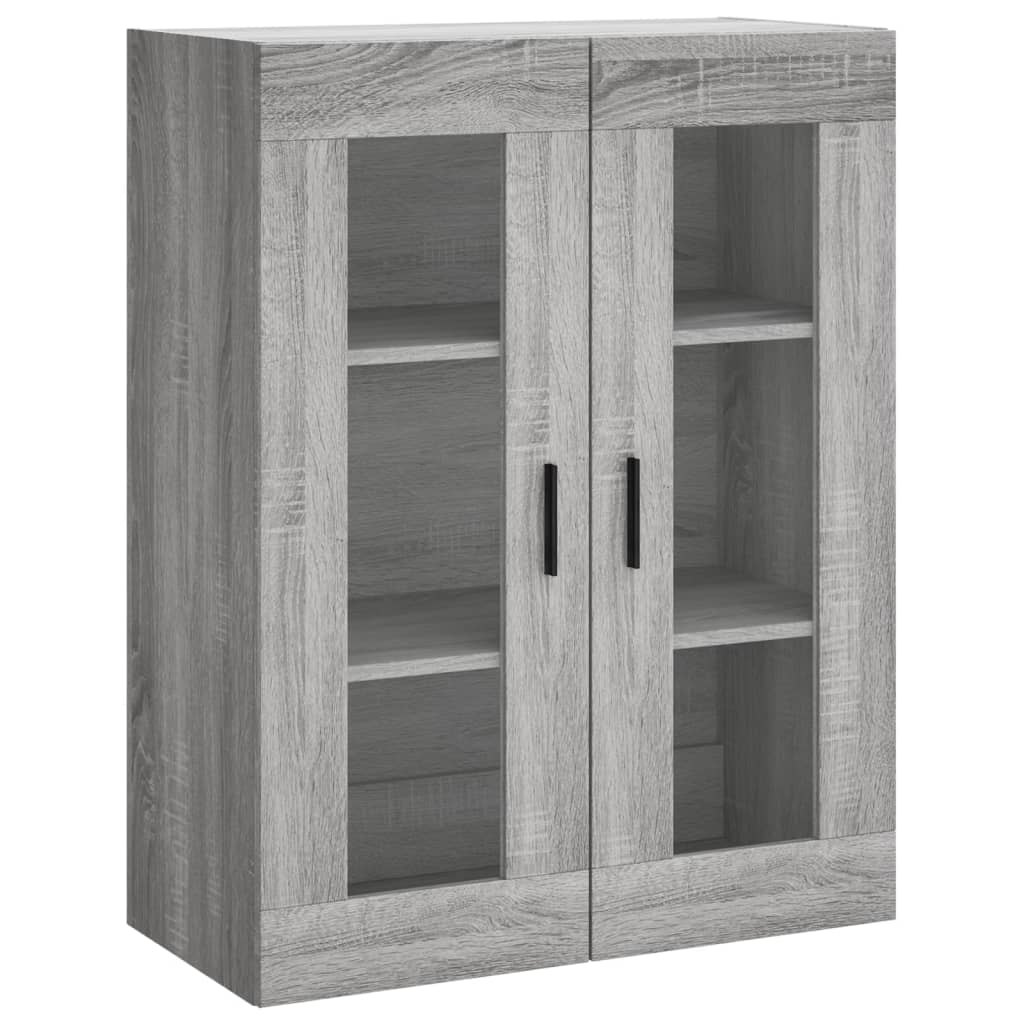 vidaXL Wiszące szafki, 2 szt. szary dąb sonoma materiał drewnopochodny