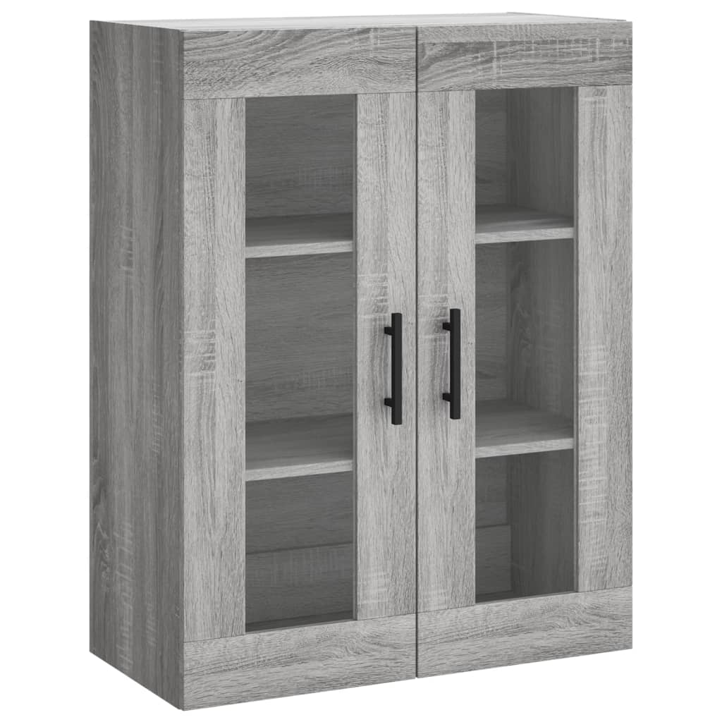 vidaXL Wiszące szafki, 2 szt. szary dąb sonoma materiał drewnopochodny