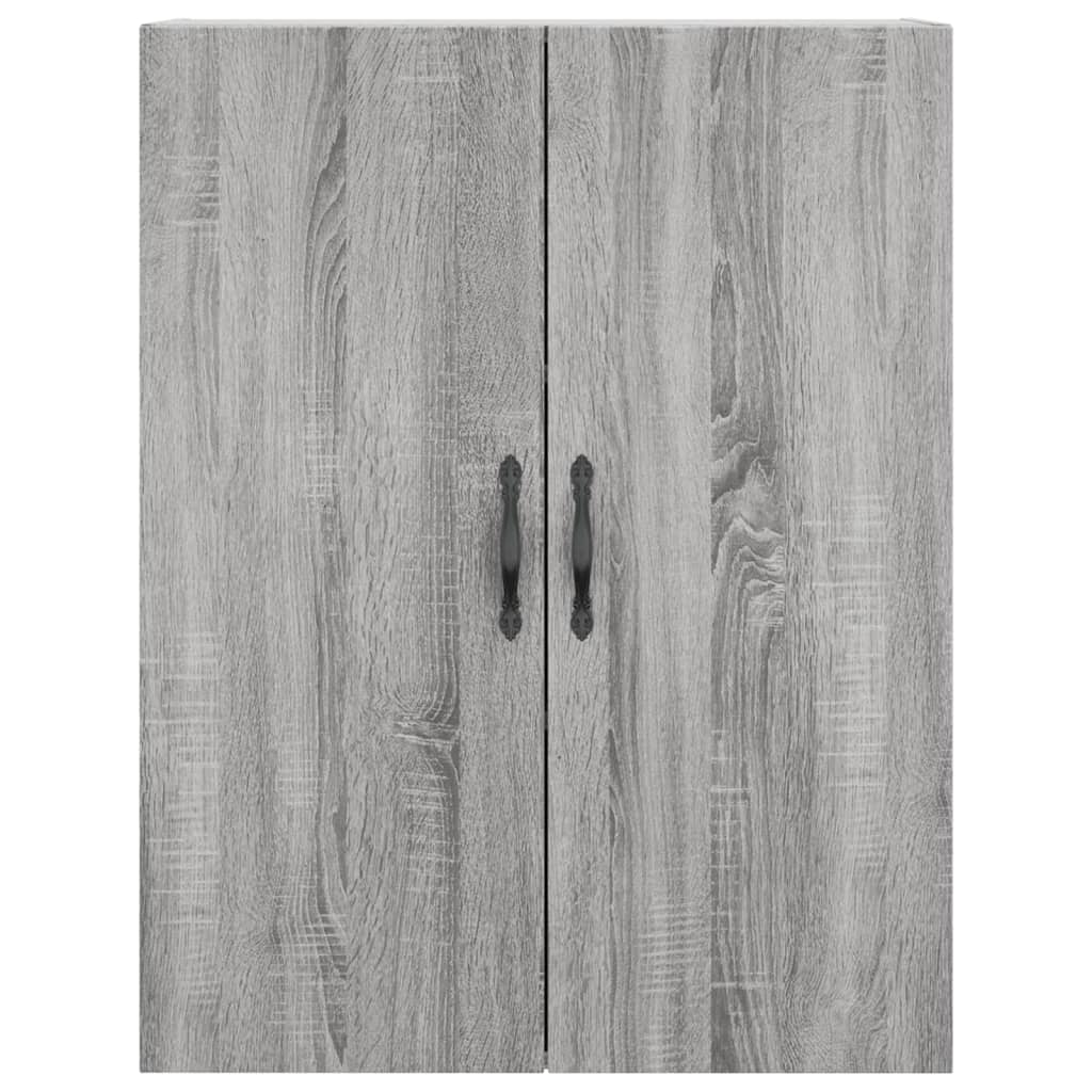vidaXL Witrynka szary dąb sonoma 69,5x34x180cm materiał drewnopochodny