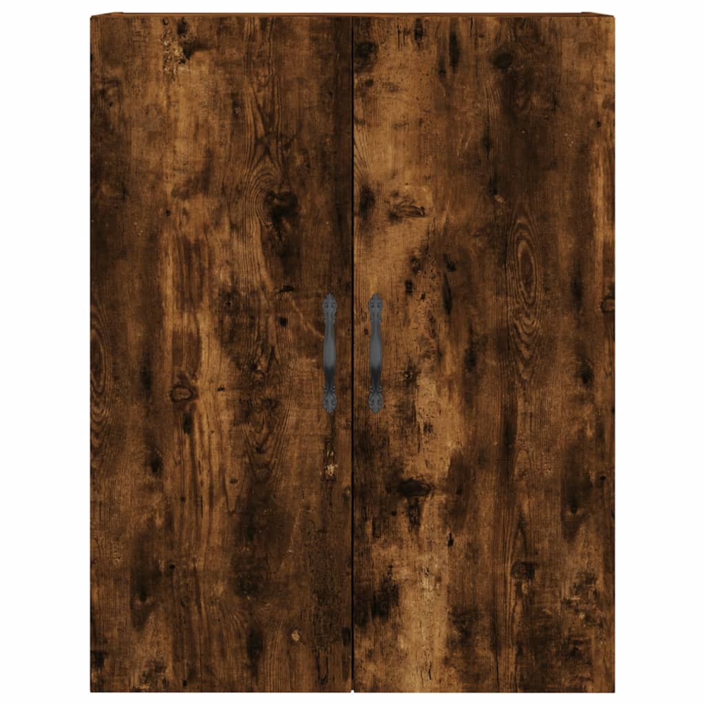 vidaXL Witrynka przydymiony dąb 69,5x34x180 cm materiał drewnopochodny