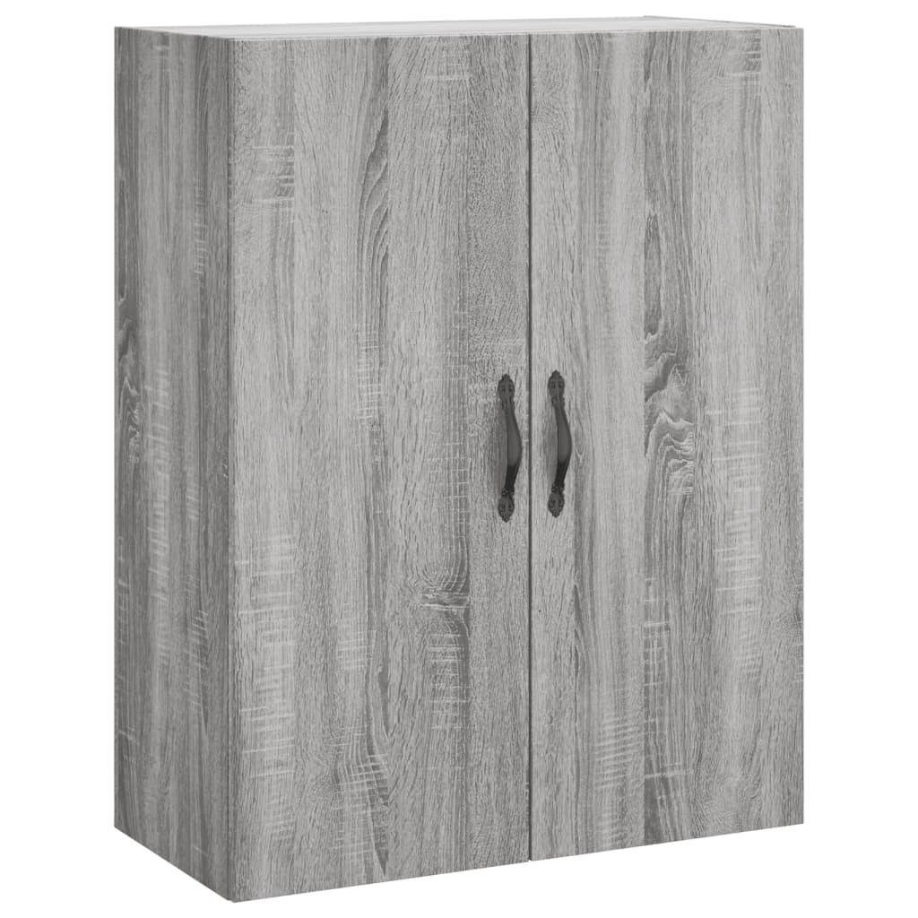 vidaXL Witrynka szary dąb sonoma 69,5x34x180cm materiał drewnopochodny