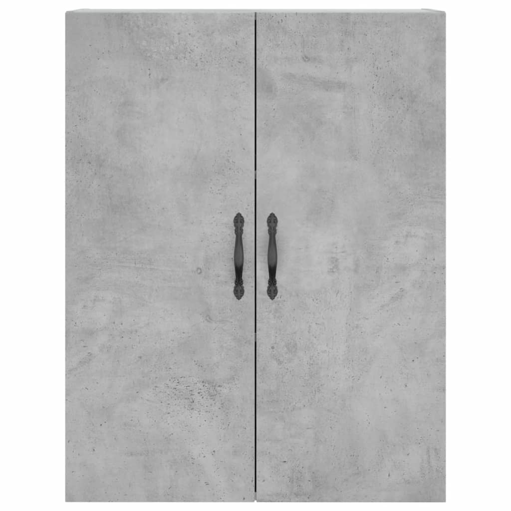 vidaXL Witrynka, szarość betonu 69,5x34x180 cm materiał drewnopochodny