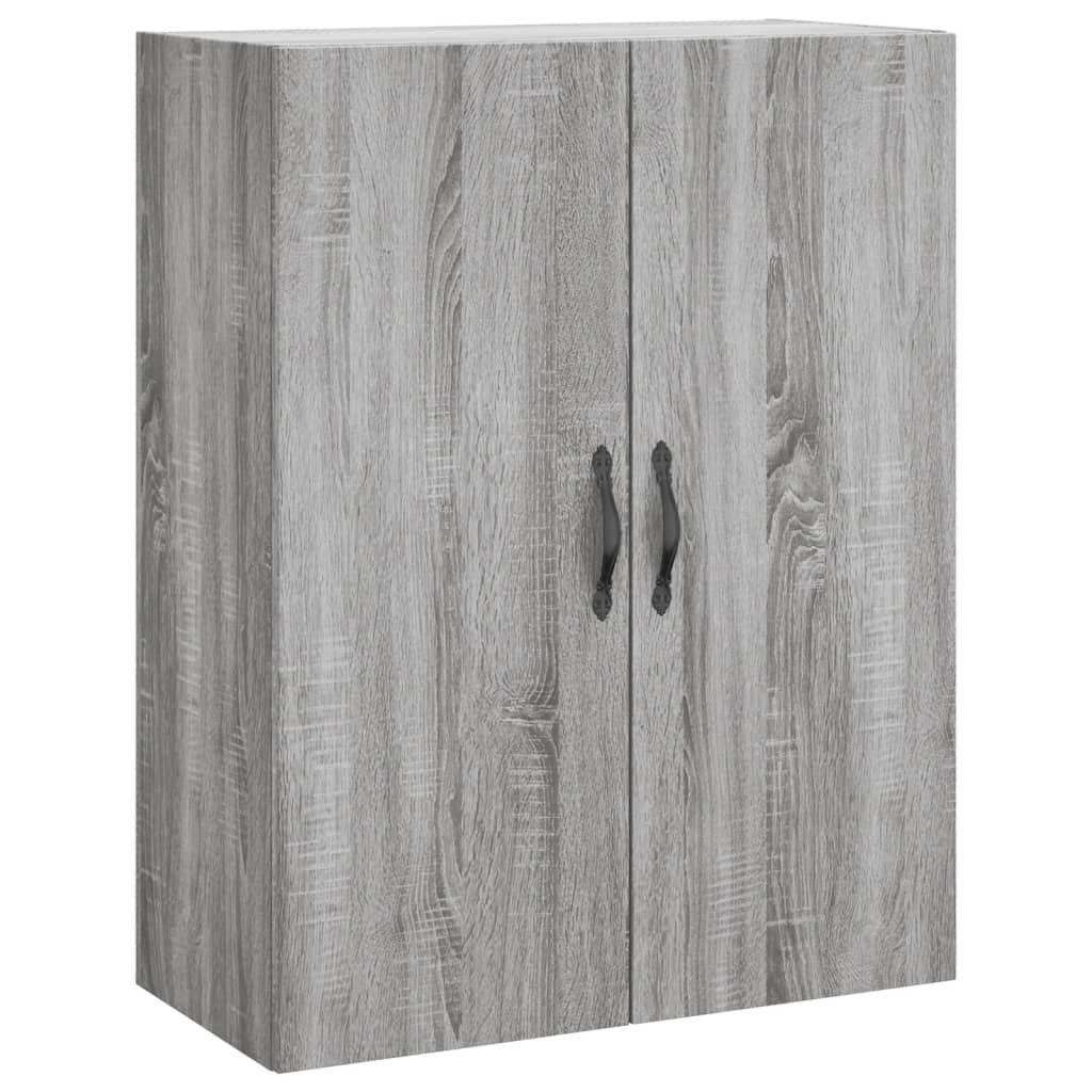vidaXL Witrynka szary dąb sonoma 69,5x34x180cm materiał drewnopochodny