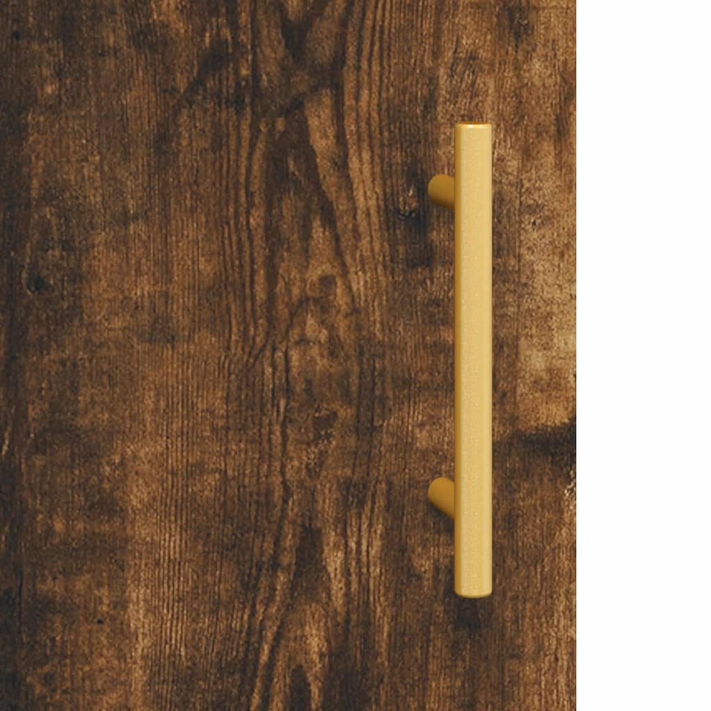 vidaXL Witrynka przydymiony dąb 69,5x34x180 cm materiał drewnopochodny