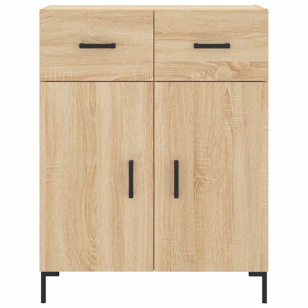 vidaXL Witrynka, dąb sonoma, 69,5x34x180 cm, materiał drewnopochodny