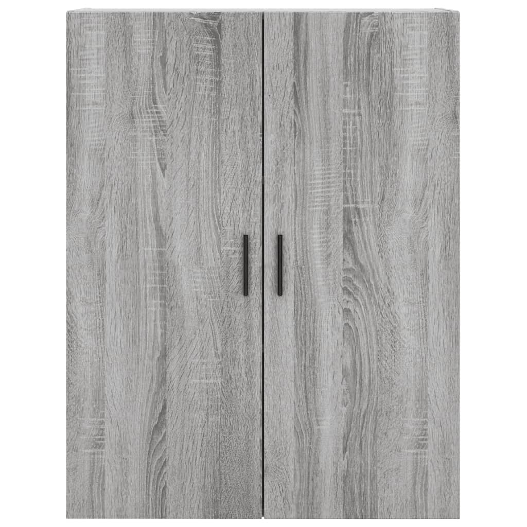 vidaXL Witrynka szary dąb sonoma 69,5x34x180cm materiał drewnopochodny