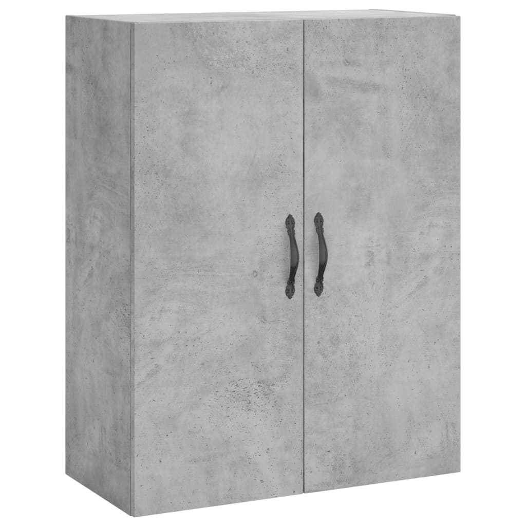 vidaXL Witrynka, szarość betonu 69,5x34x180 cm materiał drewnopochodny