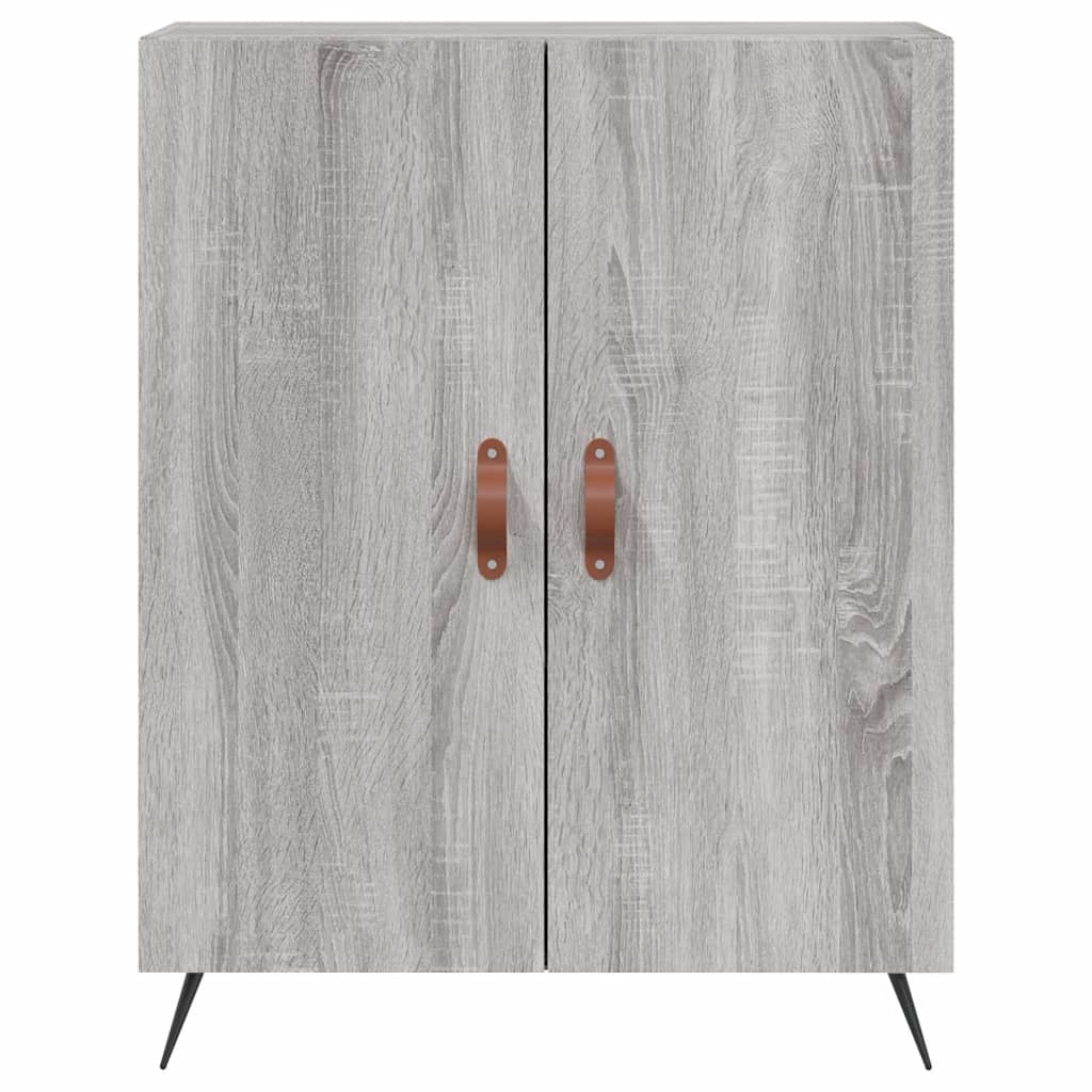 vidaXL Witrynka szary dąb sonoma 69,5x34x180cm materiał drewnopochodny
