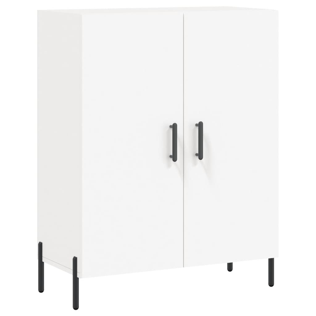 vidaXL Witrynka, biała, 69,5x34x180 cm, materiał drewnopochodny