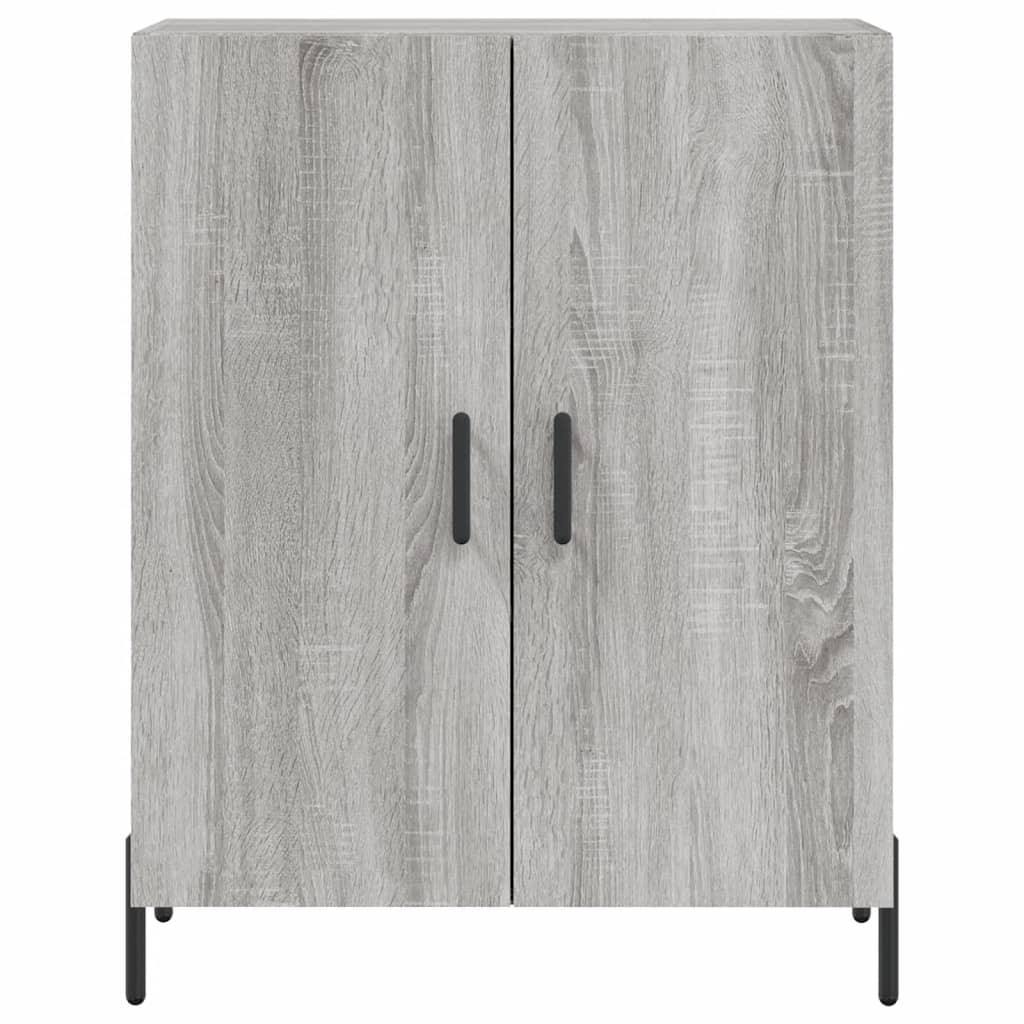 vidaXL Witrynka szary dąb sonoma 69,5x34x180cm materiał drewnopochodny