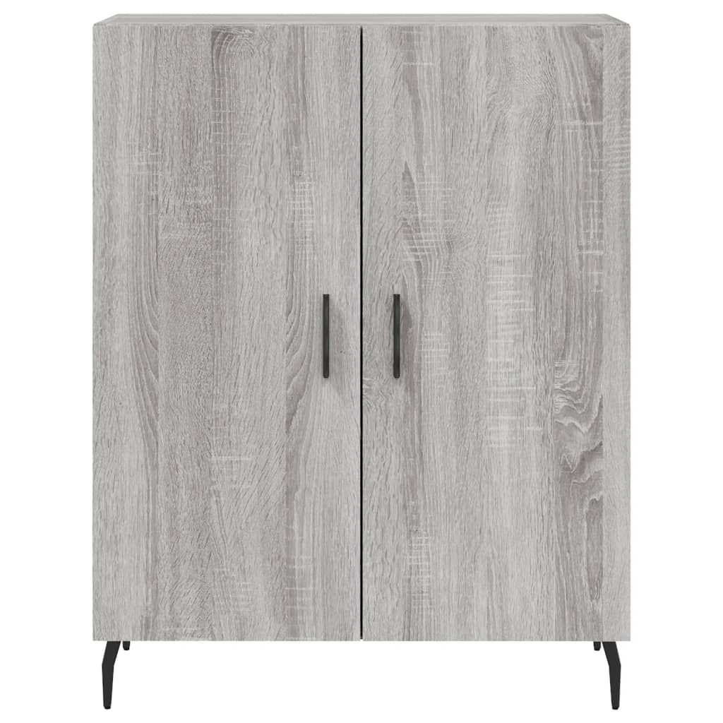 vidaXL Witrynka szary dąb sonoma 69,5x34x180cm materiał drewnopochodny