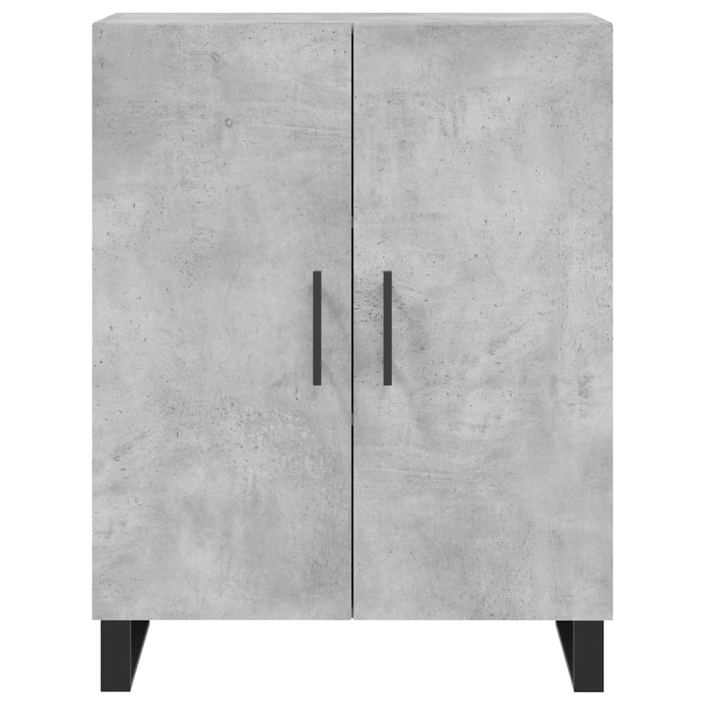 vidaXL Witrynka, szarość betonu 69,5x34x180 cm materiał drewnopochodny