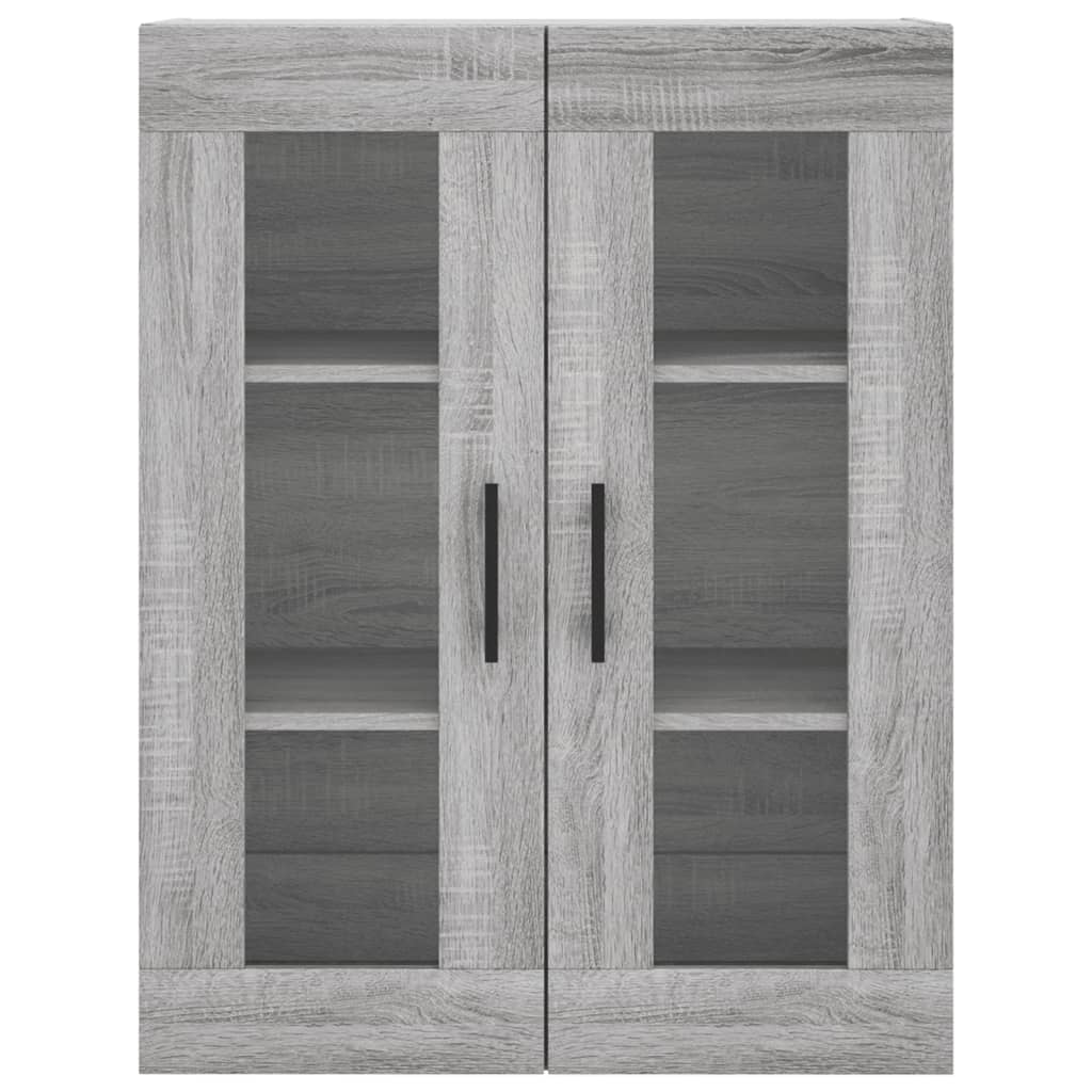 vidaXL Witrynka szary dąb sonoma 69,5x34x180cm materiał drewnopochodny