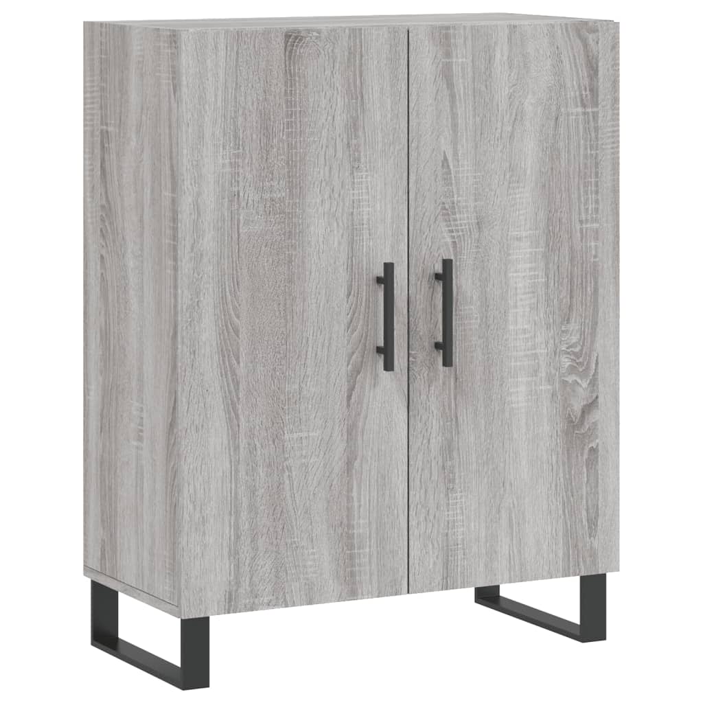 vidaXL Witrynka szary dąb sonoma 69,5x34x180cm materiał drewnopochodny
