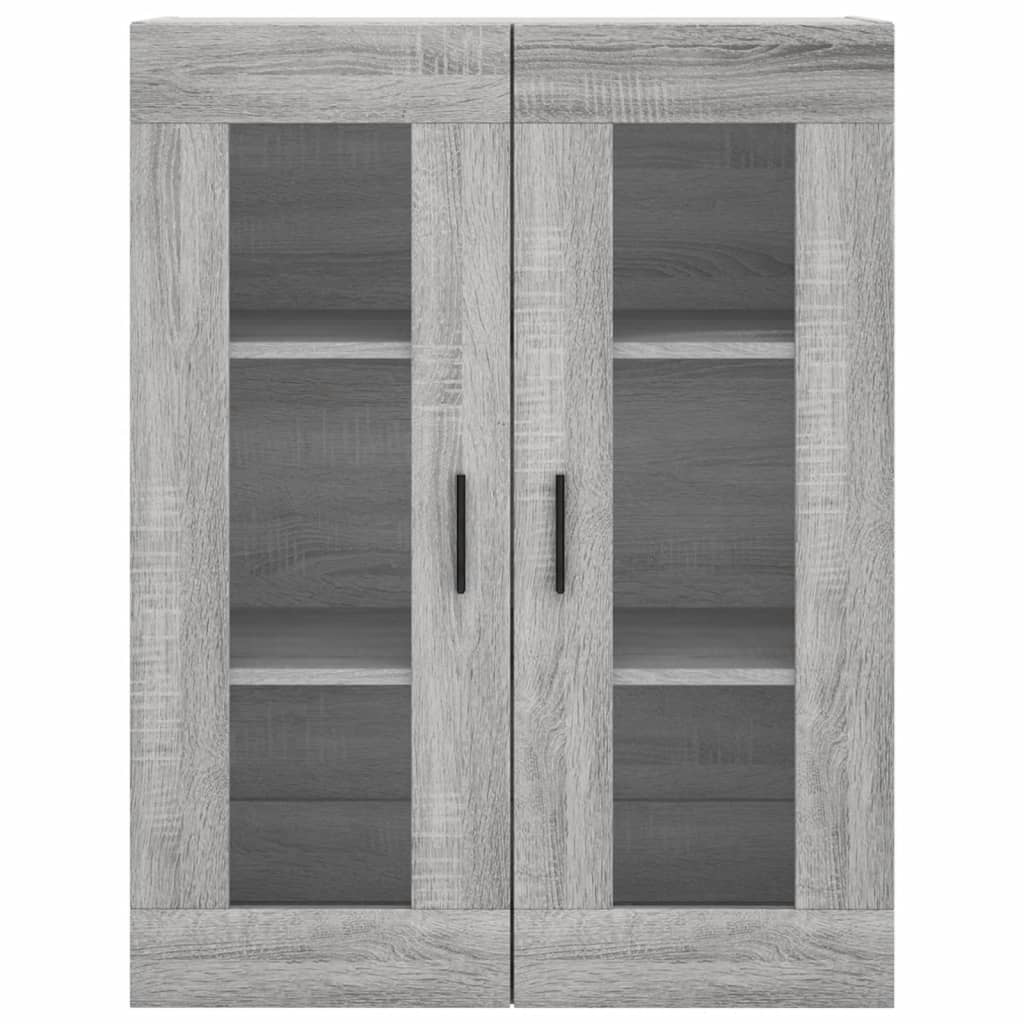 vidaXL Witrynka szary dąb sonoma 69,5x34x180cm materiał drewnopochodny