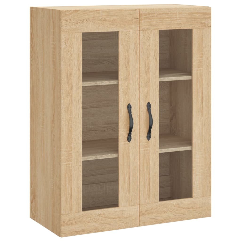 vidaXL Witrynka, dąb sonoma, 69,5x34x180 cm, materiał drewnopochodny