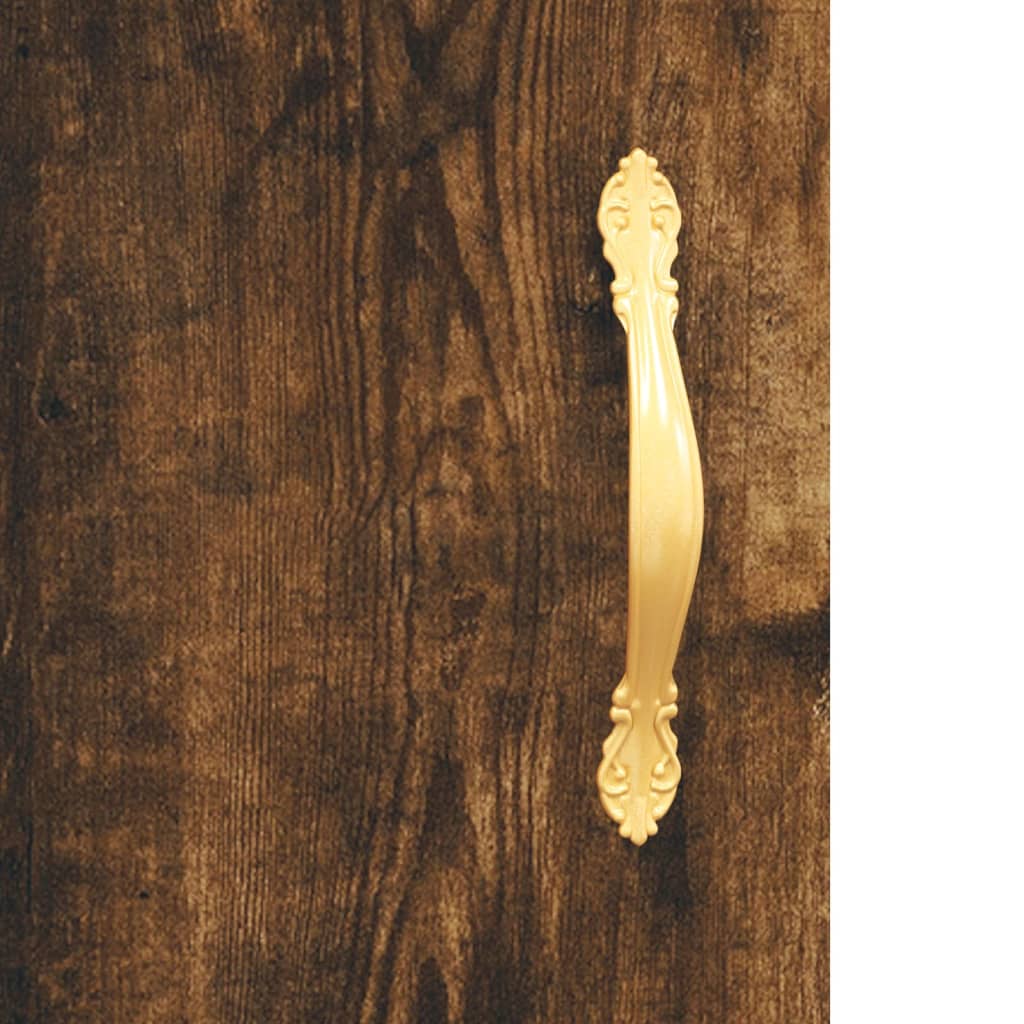 vidaXL Witrynka przydymiony dąb 69,5x34x180 cm materiał drewnopochodny