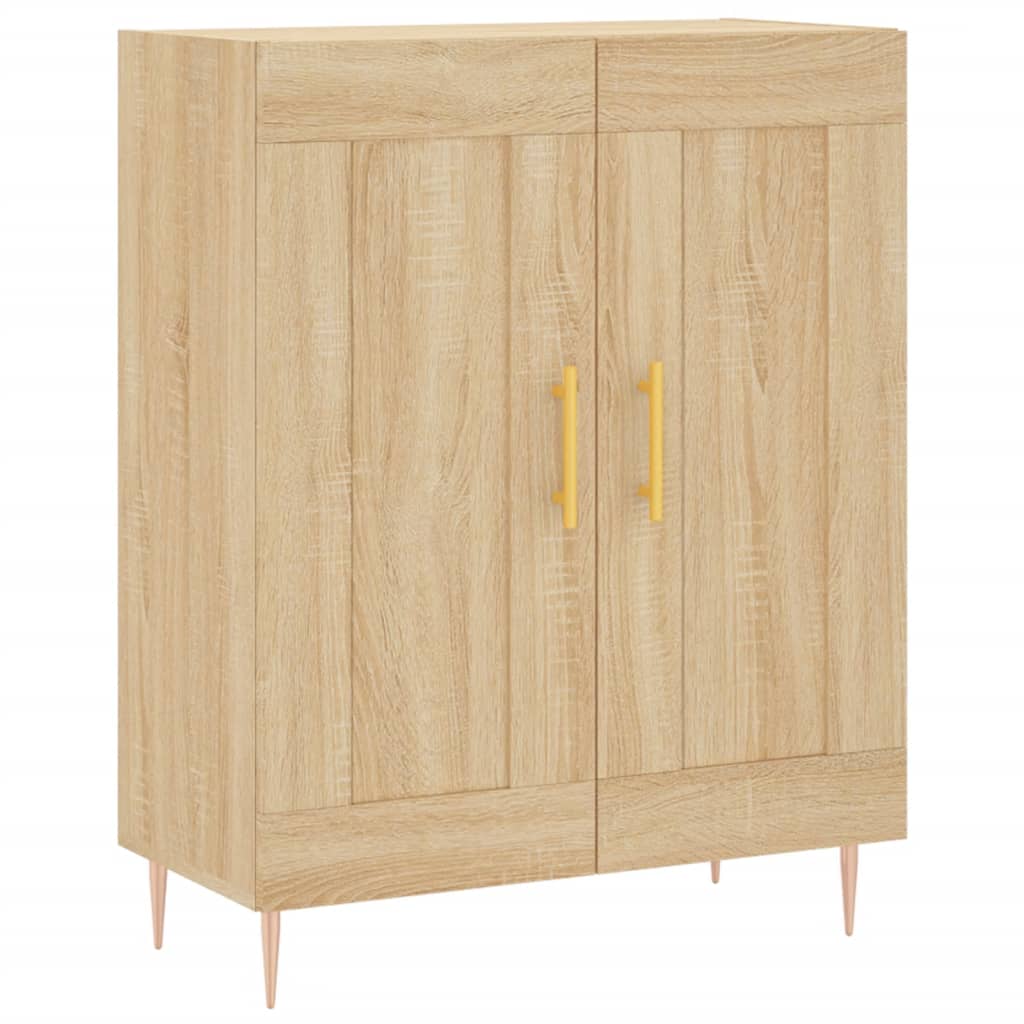vidaXL Witrynka, dąb sonoma, 69,5x34x180 cm, materiał drewnopochodny