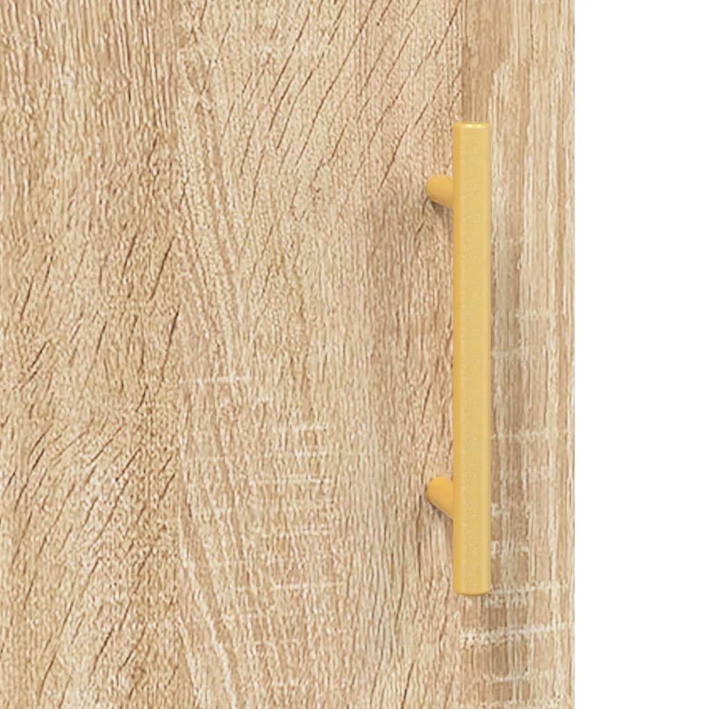 vidaXL Witrynka, dąb sonoma, 69,5x34x180 cm, materiał drewnopochodny