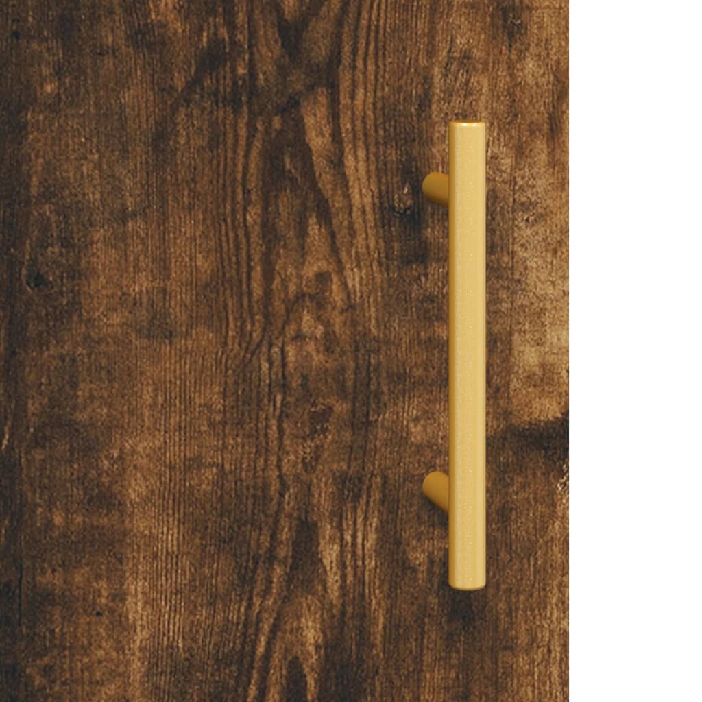 vidaXL Witrynka przydymiony dąb 69,5x34x180 cm materiał drewnopochodny