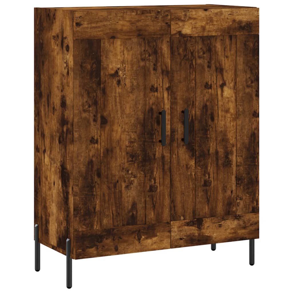 vidaXL Witrynka przydymiony dąb 69,5x34x180 cm materiał drewnopochodny