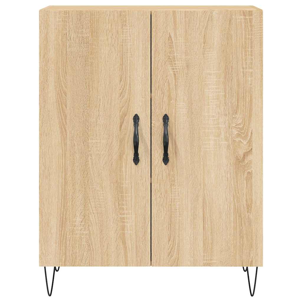 vidaXL Witrynka, dąb sonoma, 69,5x34x180 cm, materiał drewnopochodny