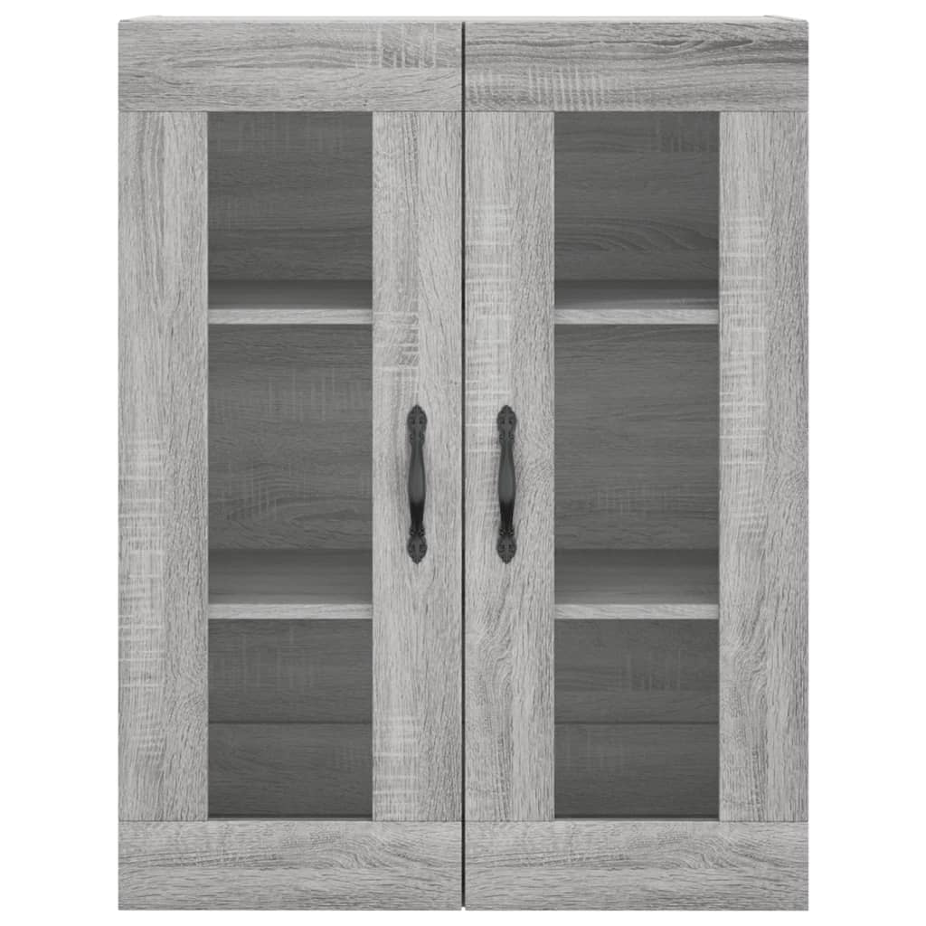 vidaXL Witrynka szary dąb sonoma 69,5x34x180cm materiał drewnopochodny
