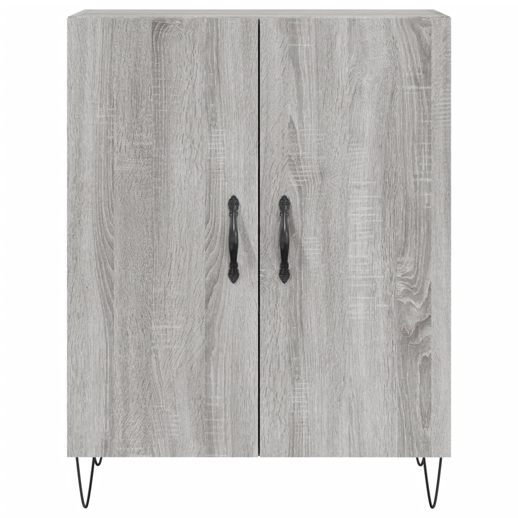 vidaXL Witrynka szary dąb sonoma 69,5x34x180cm materiał drewnopochodny