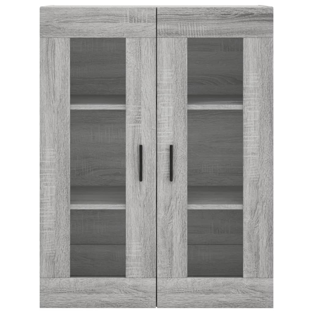 vidaXL Witrynka szary dąb sonoma 69,5x34x180cm materiał drewnopochodny