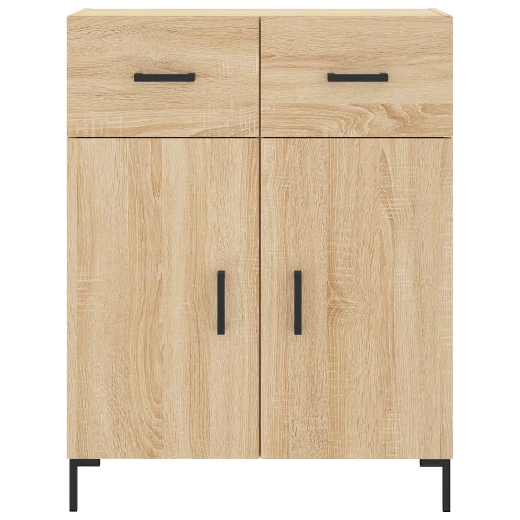 vidaXL Witrynka, dąb sonoma, 69,5x34x180 cm, materiał drewnopochodny