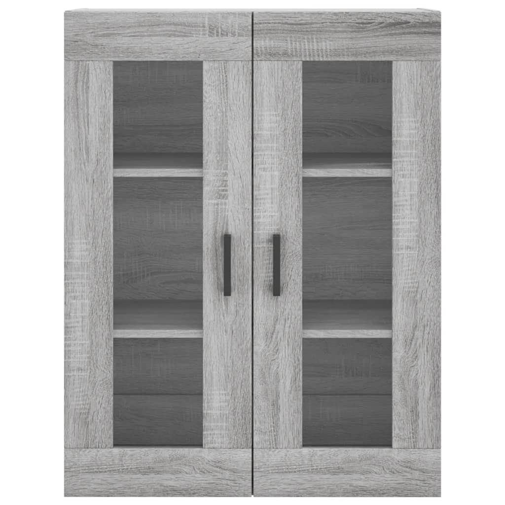 vidaXL Witrynka szary dąb sonoma 69,5x34x180cm materiał drewnopochodny