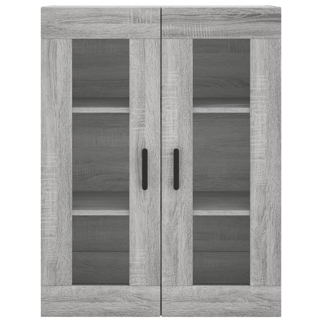 vidaXL Witrynka szary dąb sonoma 69,5x34x180cm materiał drewnopochodny