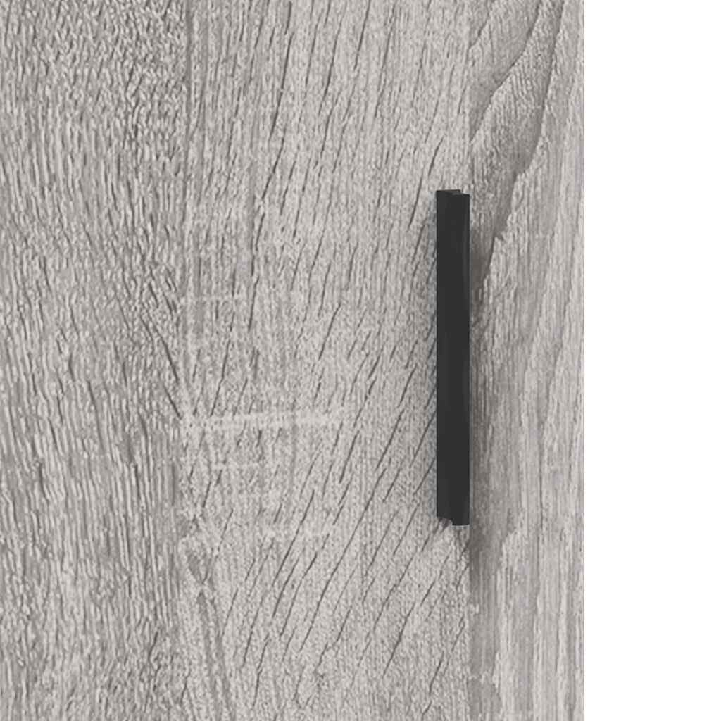 vidaXL Witrynka szary dąb sonoma 69,5x34x180cm materiał drewnopochodny