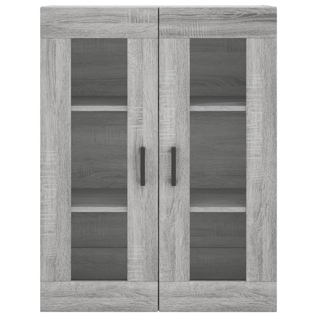 vidaXL Witrynka szary dąb sonoma 69,5x34x180cm materiał drewnopochodny