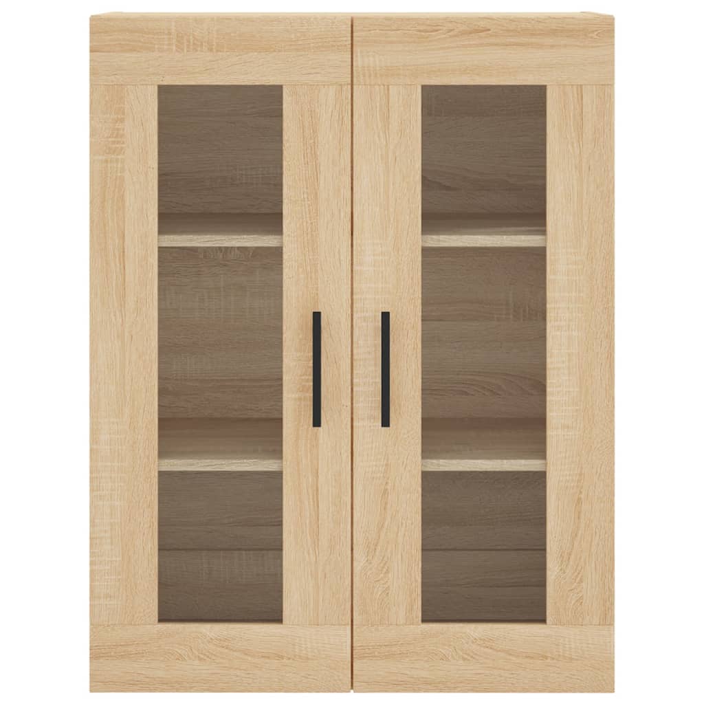 vidaXL Witrynka, dąb sonoma, 69,5x34x180 cm, materiał drewnopochodny