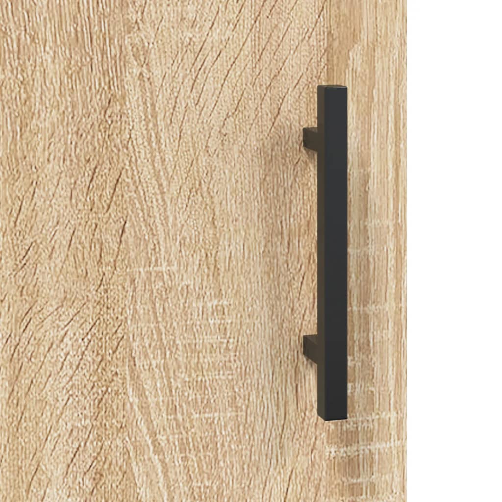 vidaXL Witrynka, dąb sonoma, 69,5x34x180 cm, materiał drewnopochodny