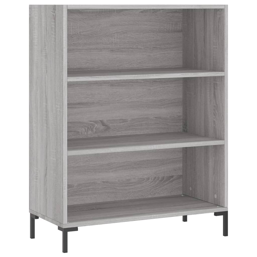 vidaXL Witrynka szary dąb sonoma 69,5x34x180cm materiał drewnopochodny