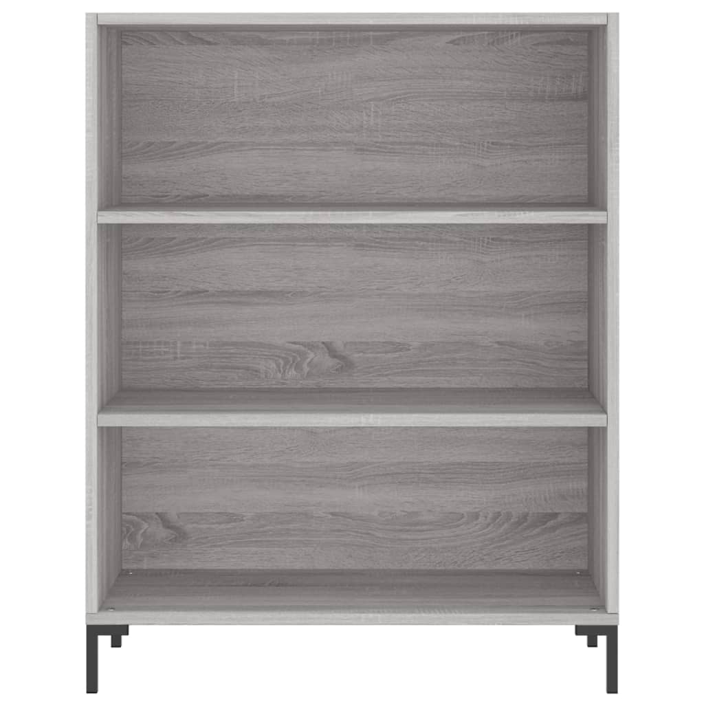 vidaXL Witrynka szary dąb sonoma 69,5x34x180cm materiał drewnopochodny