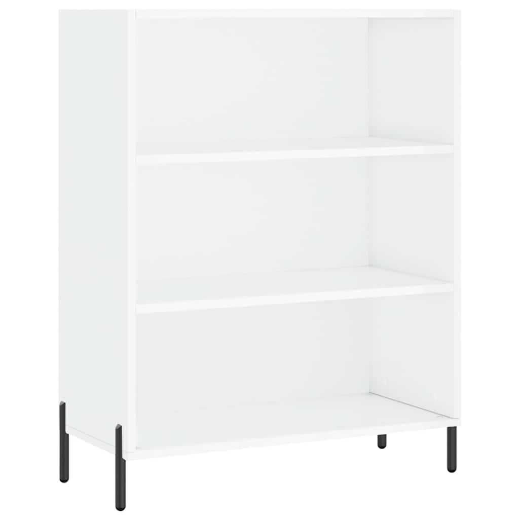 vidaXL Witrynka, biała, 69,5x34x180 cm, materiał drewnopochodny