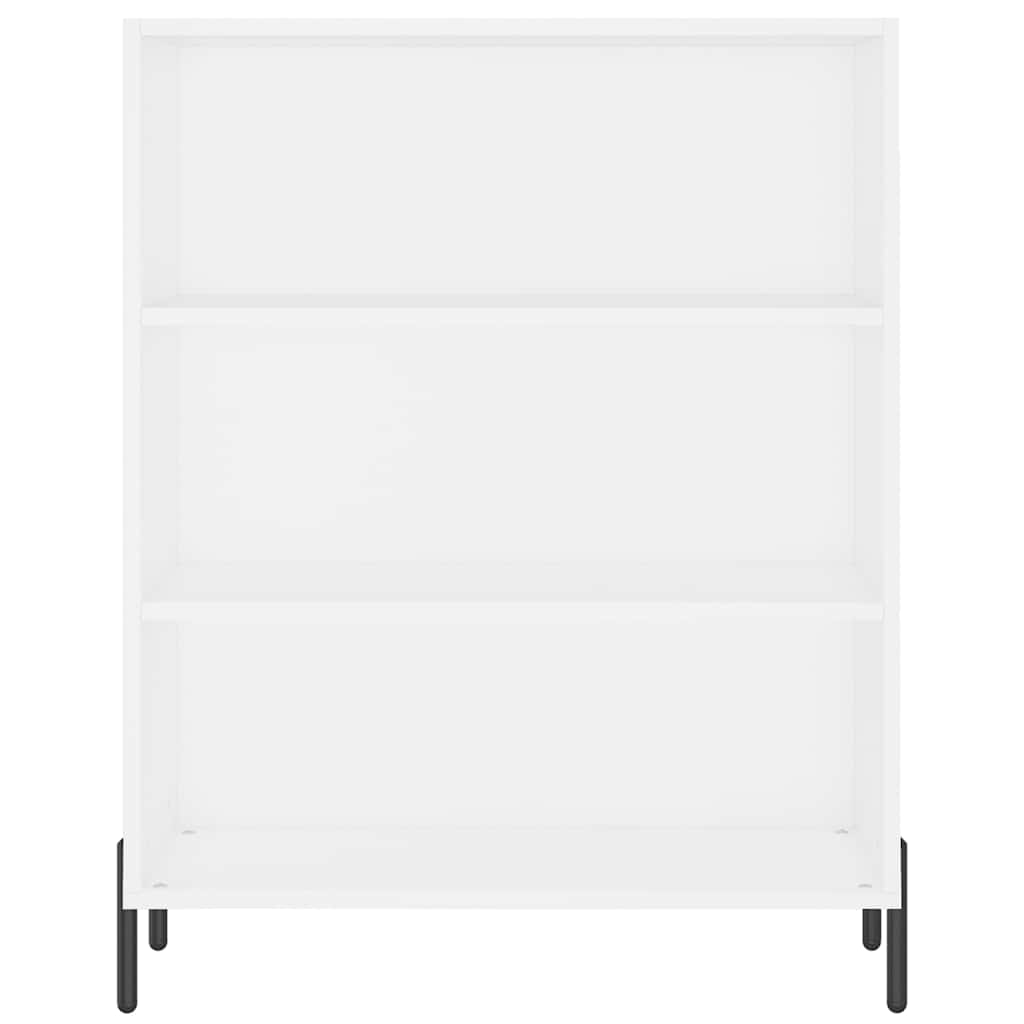 vidaXL Witrynka, biała, 69,5x34x180 cm, materiał drewnopochodny